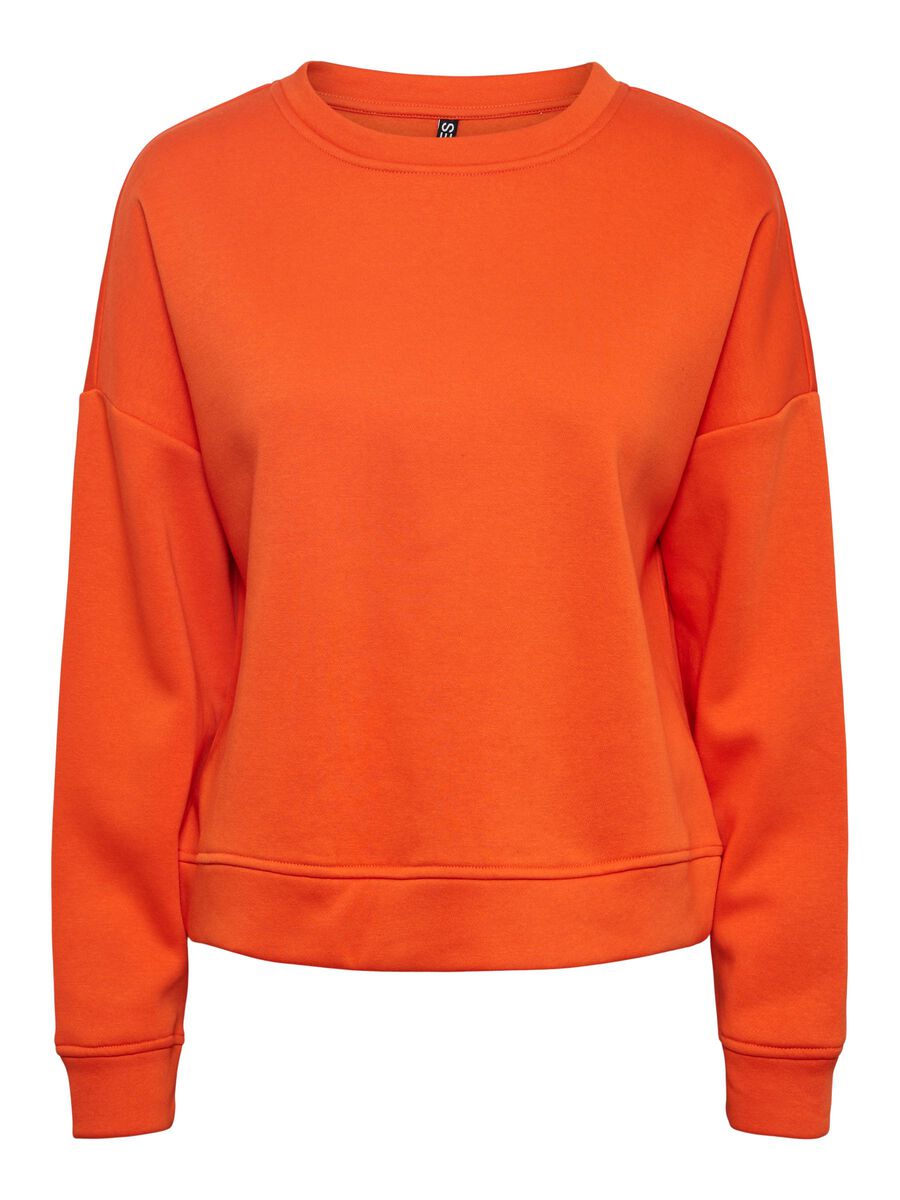 PIECES Lässiges Sweatshirt Damen Orange günstig online kaufen