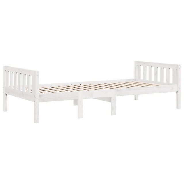 vidaXL Bett, Kinderbett ohne Matratze Weiß 90x190 cm Massivholz Kiefer günstig online kaufen