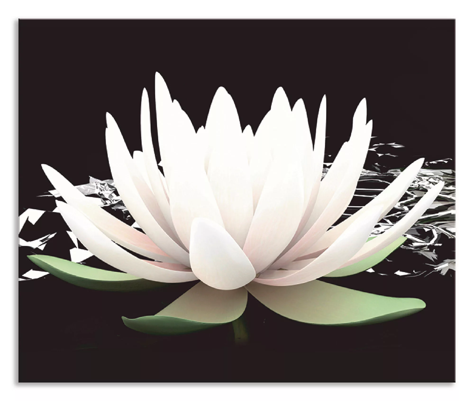 Artland Küchenrückwand "Zwei Lotusblumen auf dem Wasser", (1 tlg.), Alu Spr günstig online kaufen