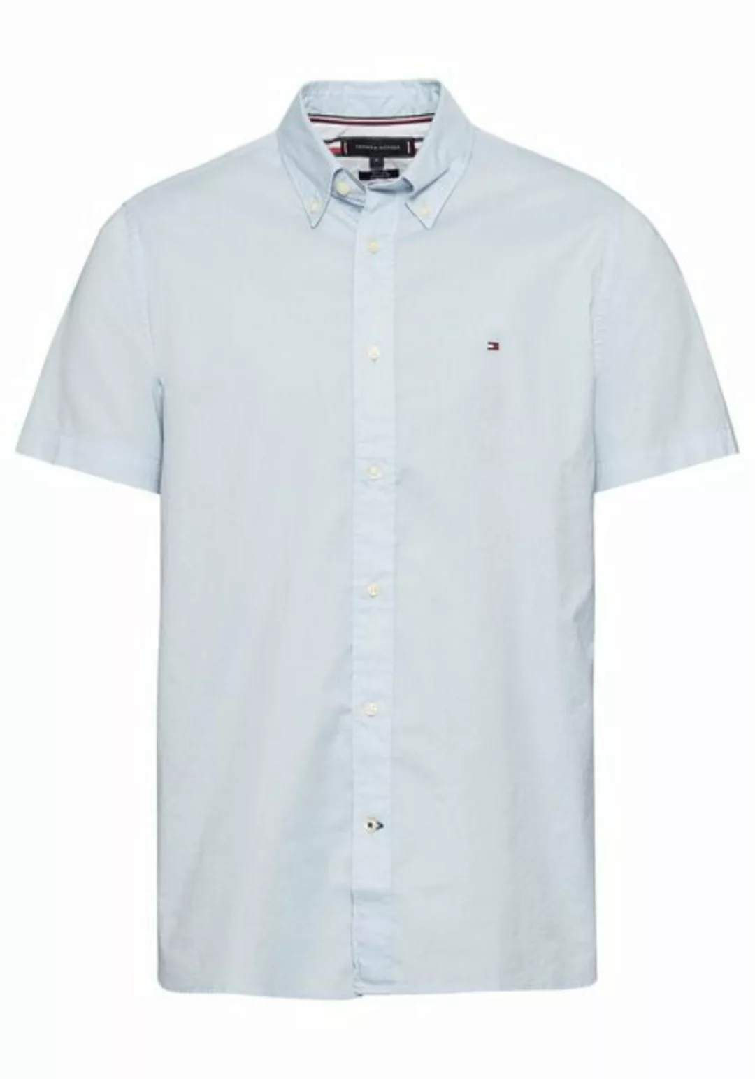 Tommy Hilfiger Kurzarmhemd FLEX POPLIN RF SHIRT S/S mit Hemdblusenkragen günstig online kaufen