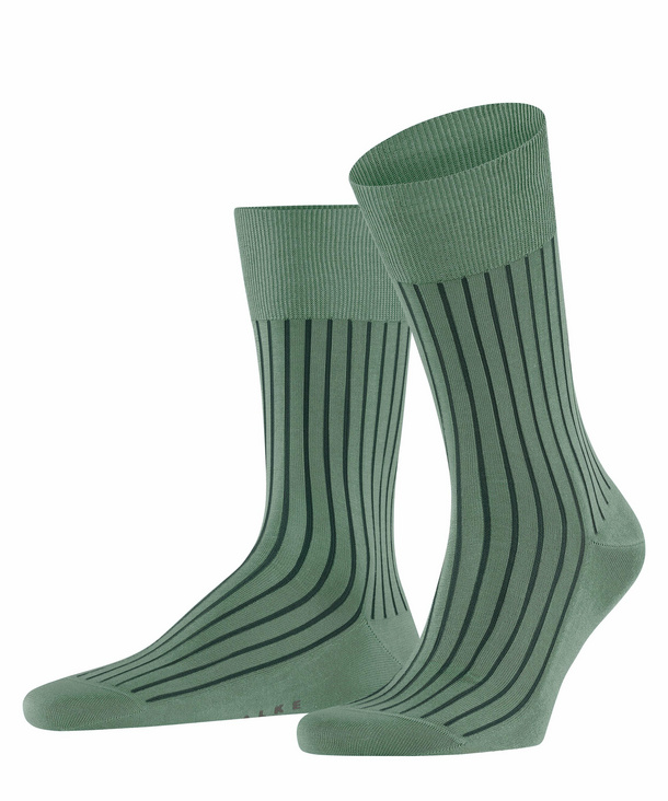 FALKE Shadow Herren Socken, 43-44, Grün, Rippe, Baumwolle, 14648-753805 günstig online kaufen