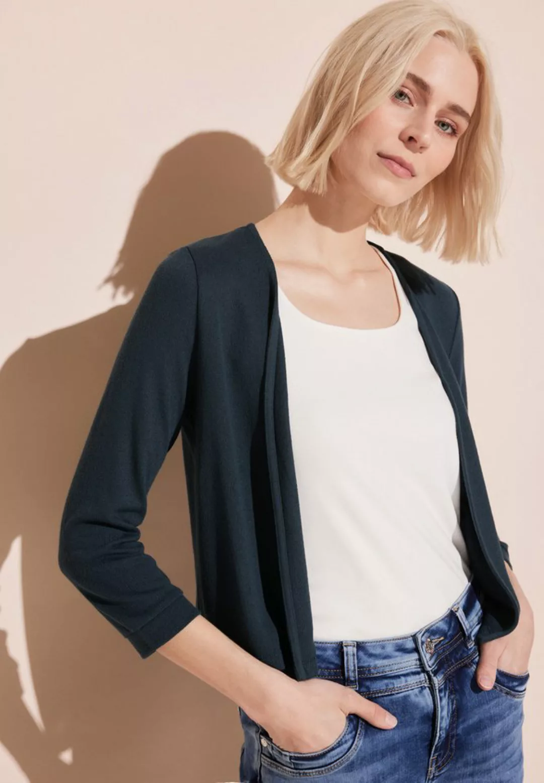 STREET ONE Cardigan 3/4 Arm und ohne Verschluss günstig online kaufen