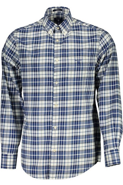 Gant Langarmhemd Weißes Herren Langarmhemd mit Button-Down-Kragen und Brust günstig online kaufen