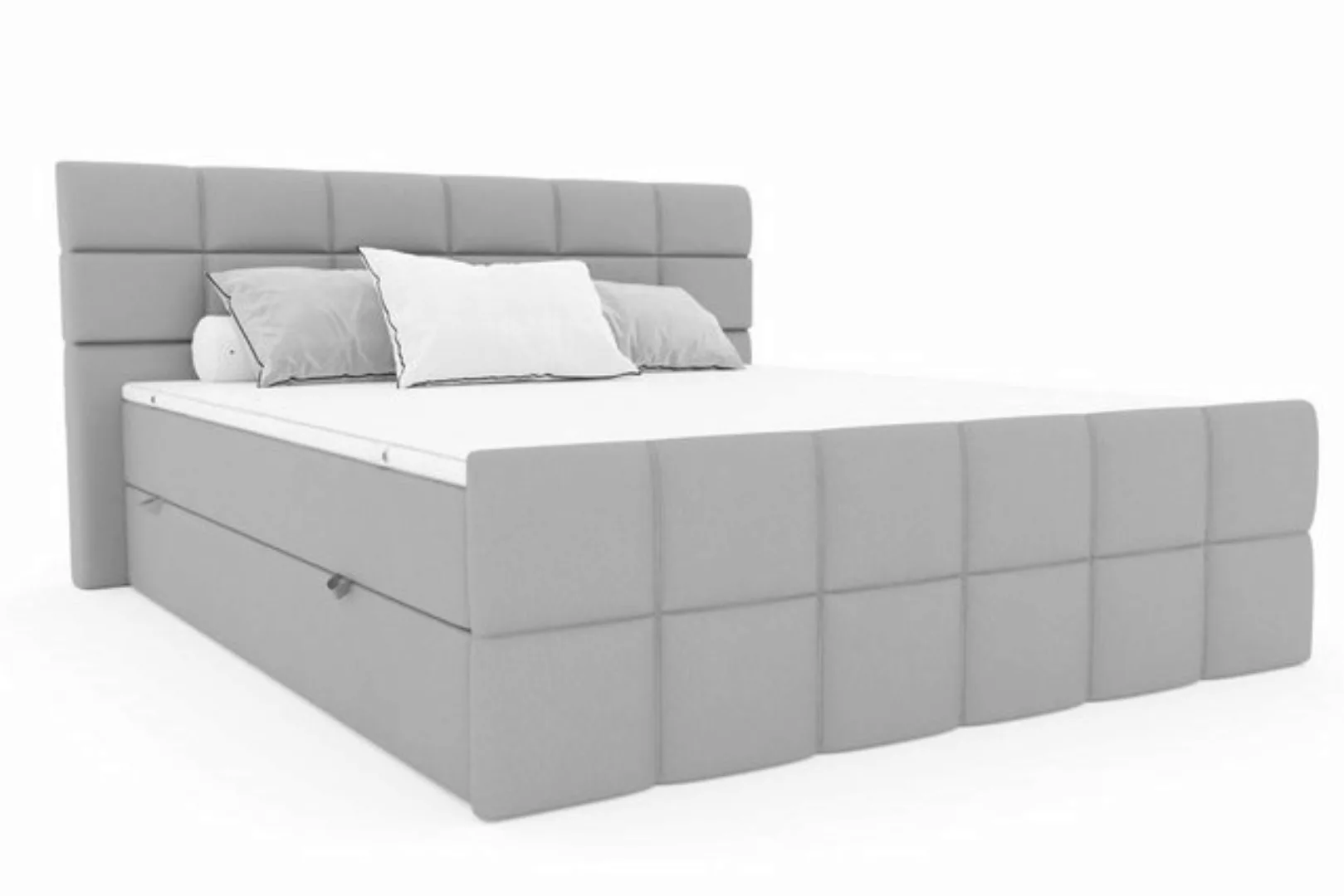 Stylefy Boxspringbett Dunkan (Schlafzimmerbett, Bett), gepolstert günstig online kaufen