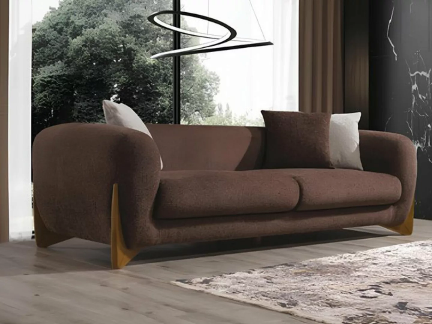 Xlmoebel Sofa Dreisitzer-Sofa für das Wohnzimmer im luxuriösen italienische günstig online kaufen