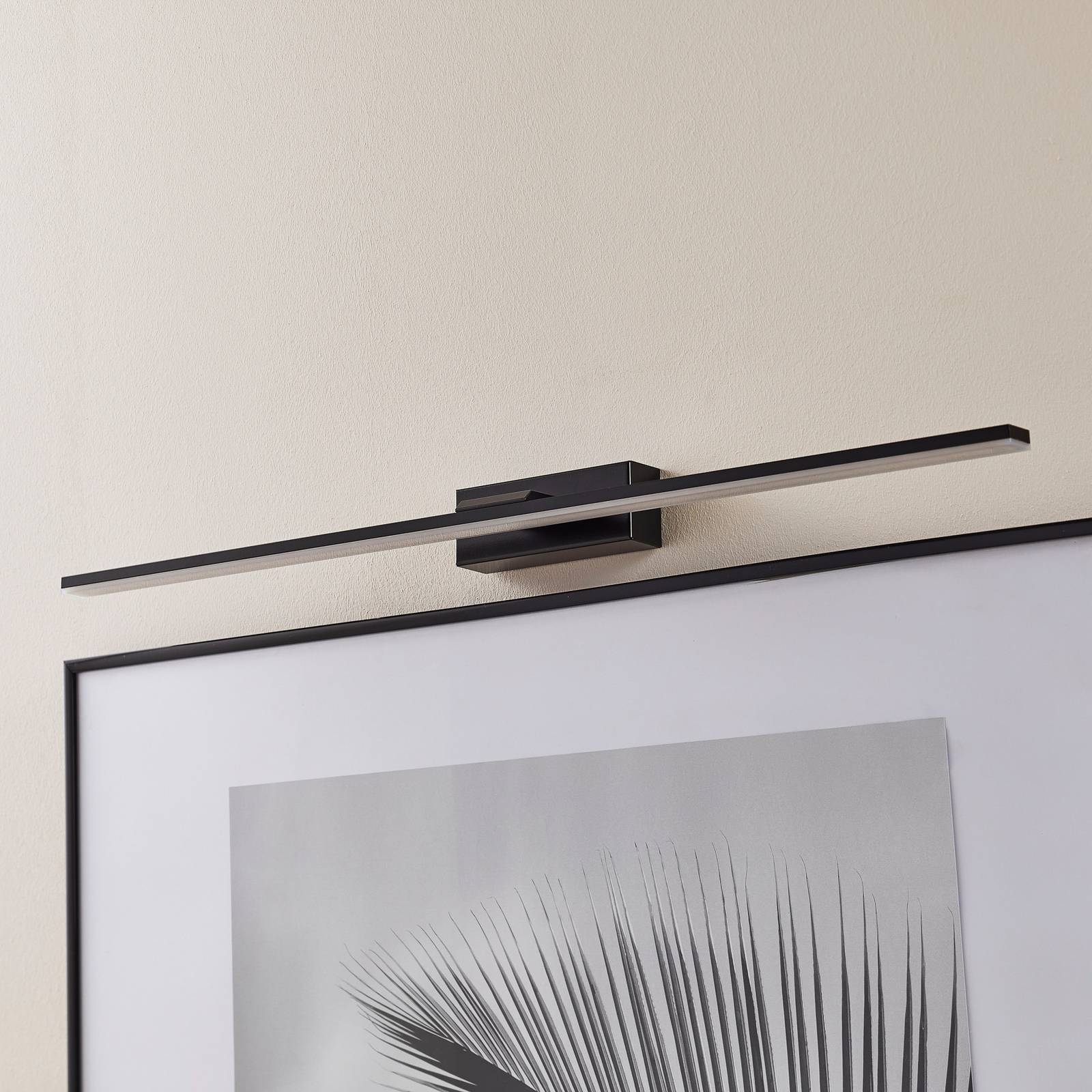 LED-Wandleuchte Miroir 80 cm schwarz 3000K günstig online kaufen