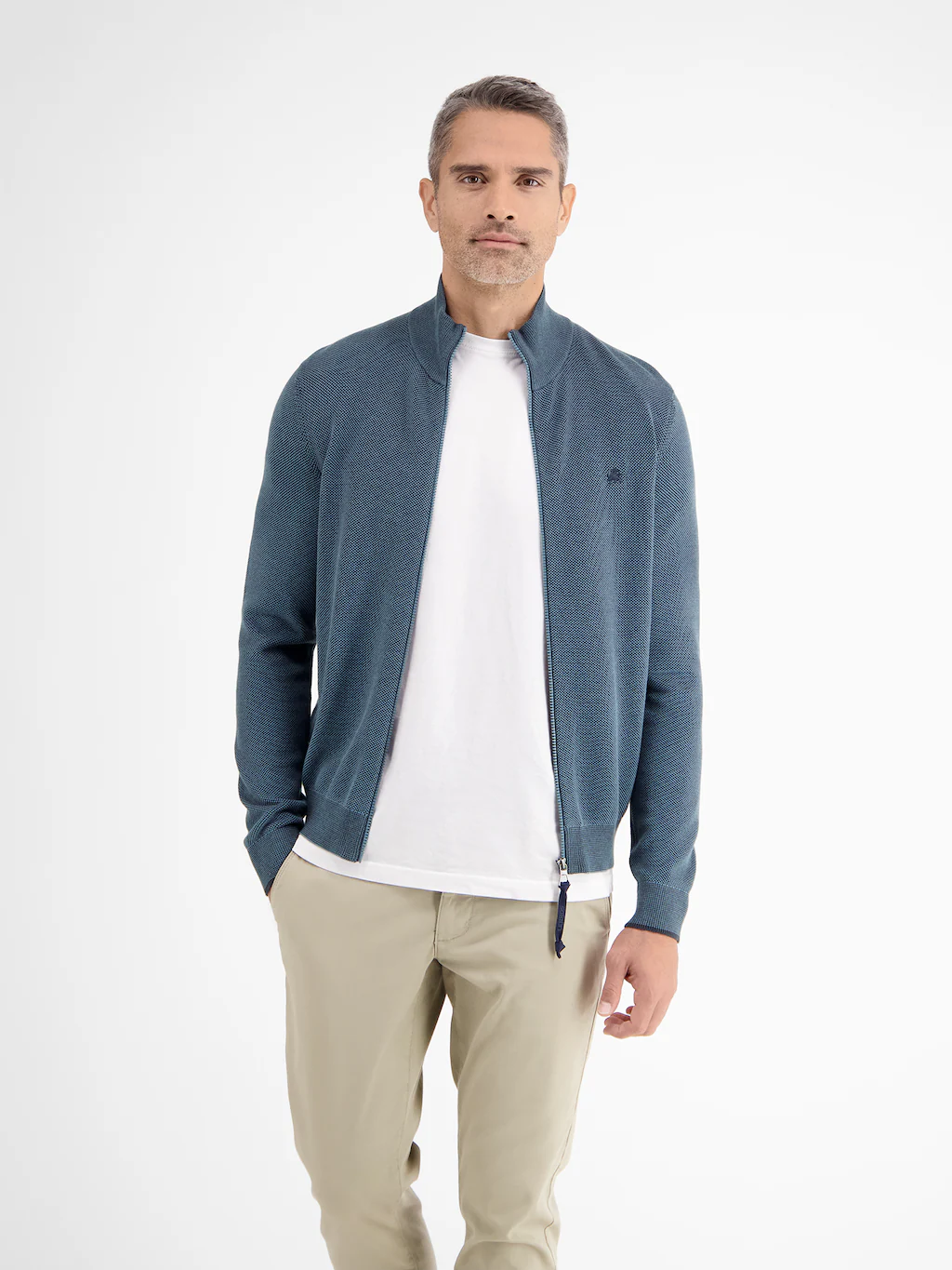 LERROS Strickjacke "LERROS Leichte Strickjacke mit schmaler Rippstruktur" günstig online kaufen