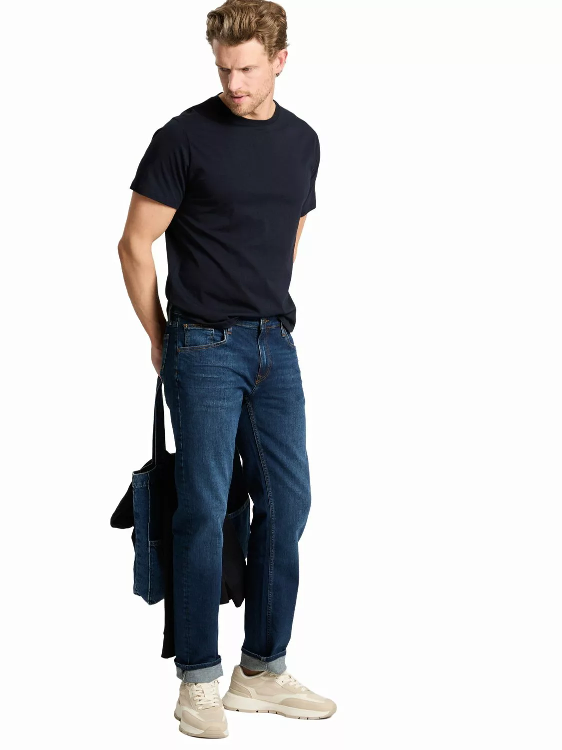 Cross Jeans Herren Jeans Damien - Slim Fit - Blau - Light Blue günstig online kaufen