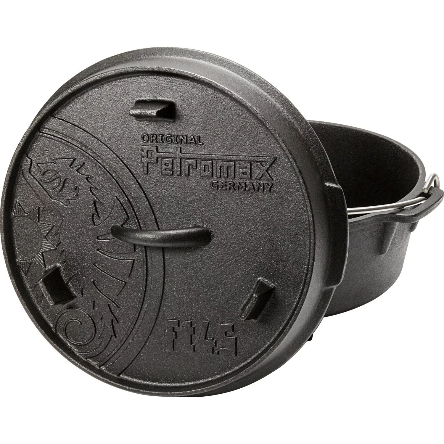 Petromax Dutch Oven FT4.5 Schwarz mit Standfüßen 3,5 l günstig online kaufen