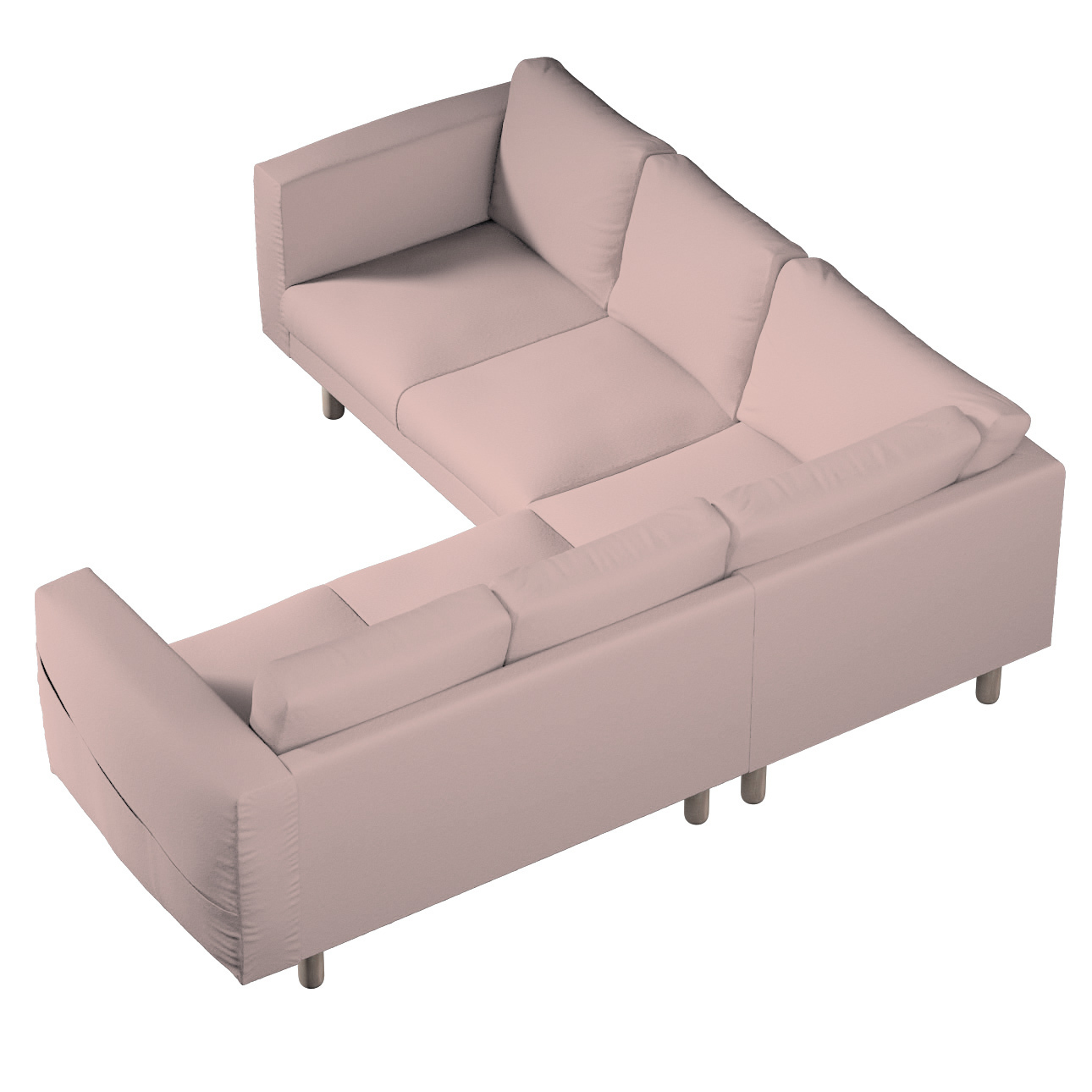 Bezug für Norsborg 4-Sitzer Ecksofa, rosa, Norsborg 4-Sitzer Ecksofabezug, günstig online kaufen