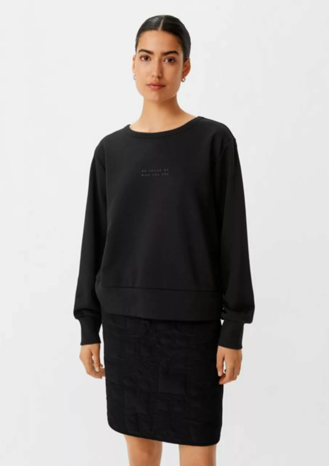 comma casual identity Sweatshirt Sweatshirt mit gummiertem Print günstig online kaufen