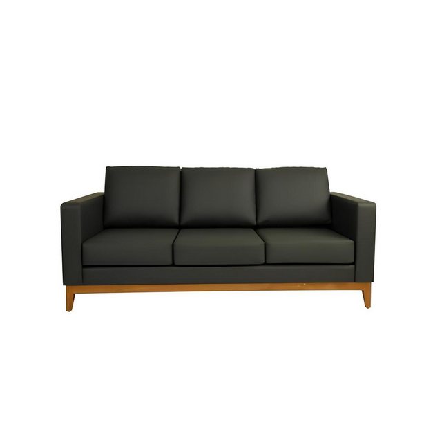 Xlmoebel 3-Sitzer Designer Sofa für das Büro in Schwarz, 3-Sitzer Couch, 1 günstig online kaufen