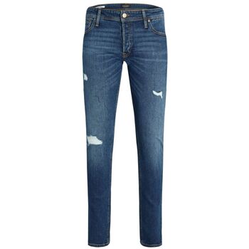 Jack & Jones  Slim Fit Jeans 12217974 GLEEN-DARK BLUE DENIM günstig online kaufen