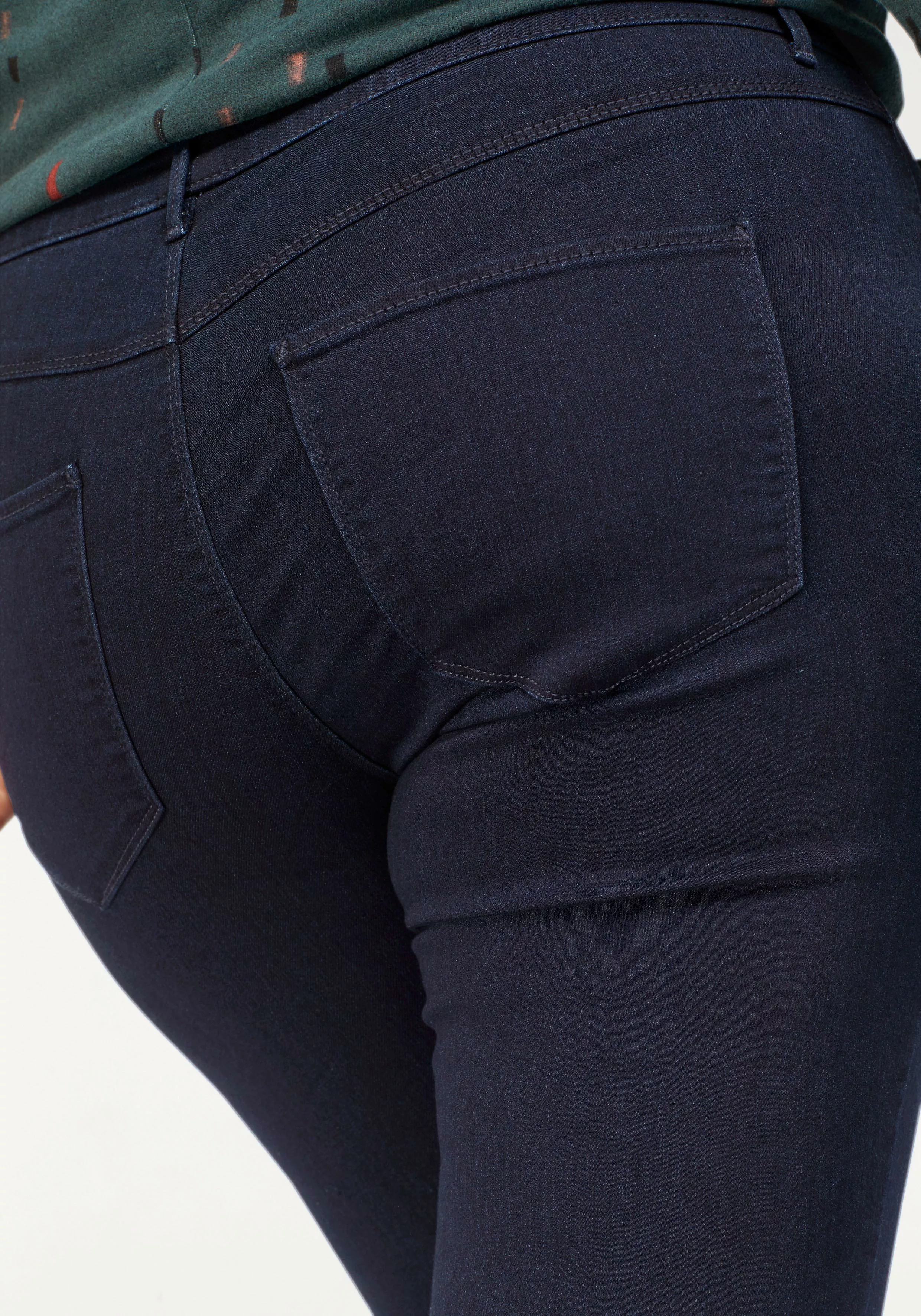 Carmakoma by Only Damen Jeans CARTHUNDER PUSH UP - Skinny Fit - Blau - Dark günstig online kaufen