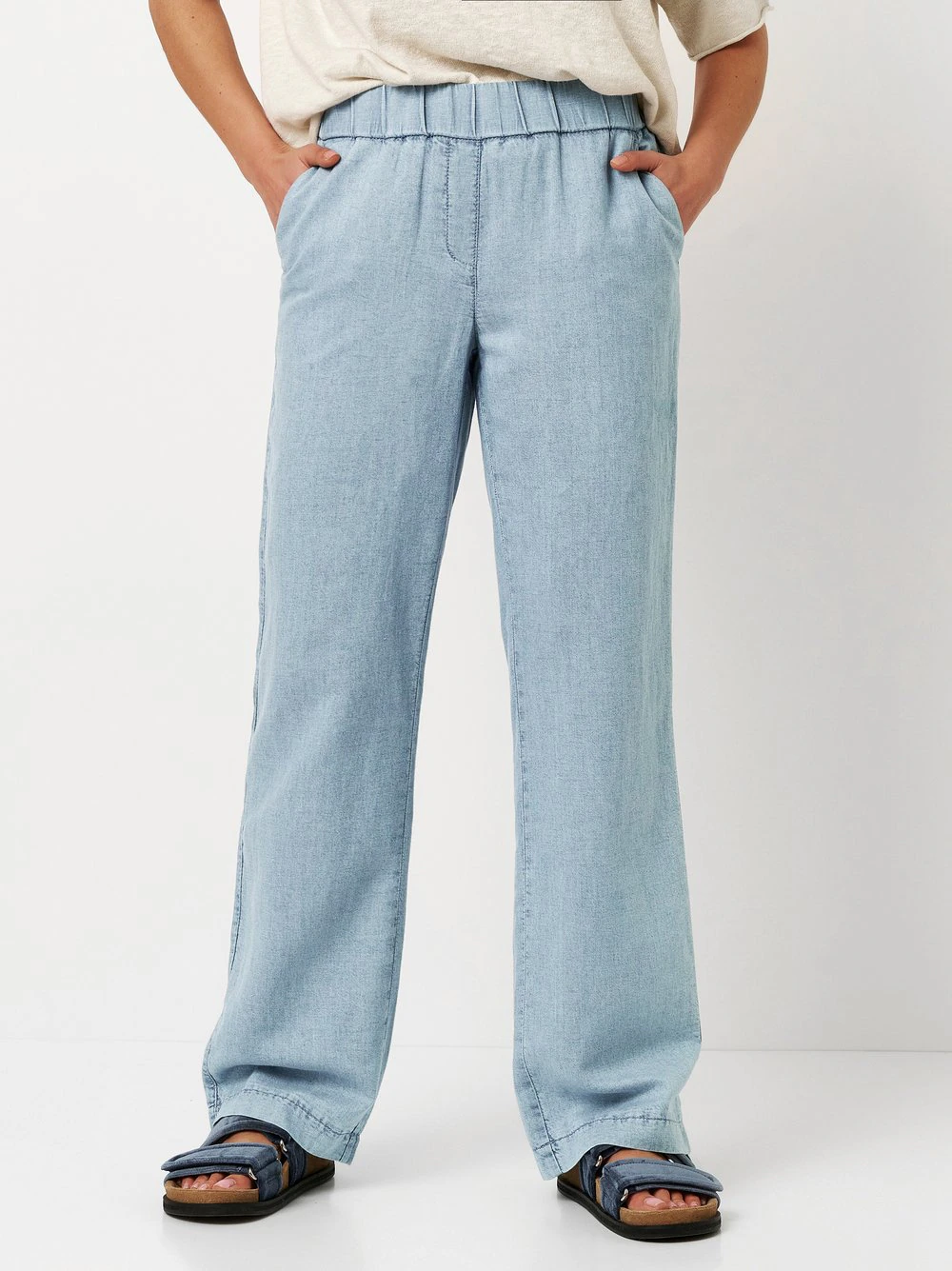 TONI Schlupfhose "Pia Wide", Sommerhose in sommerlicher Qualität mit Leinen günstig online kaufen