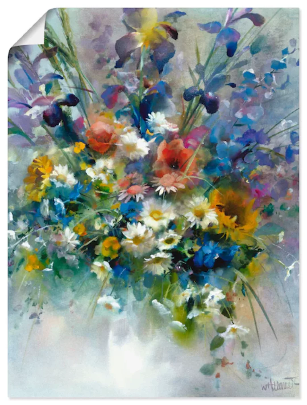 Artland Wandbild "Blumen Impression", Blumen, (1 St.), als Leinwandbild, Po günstig online kaufen