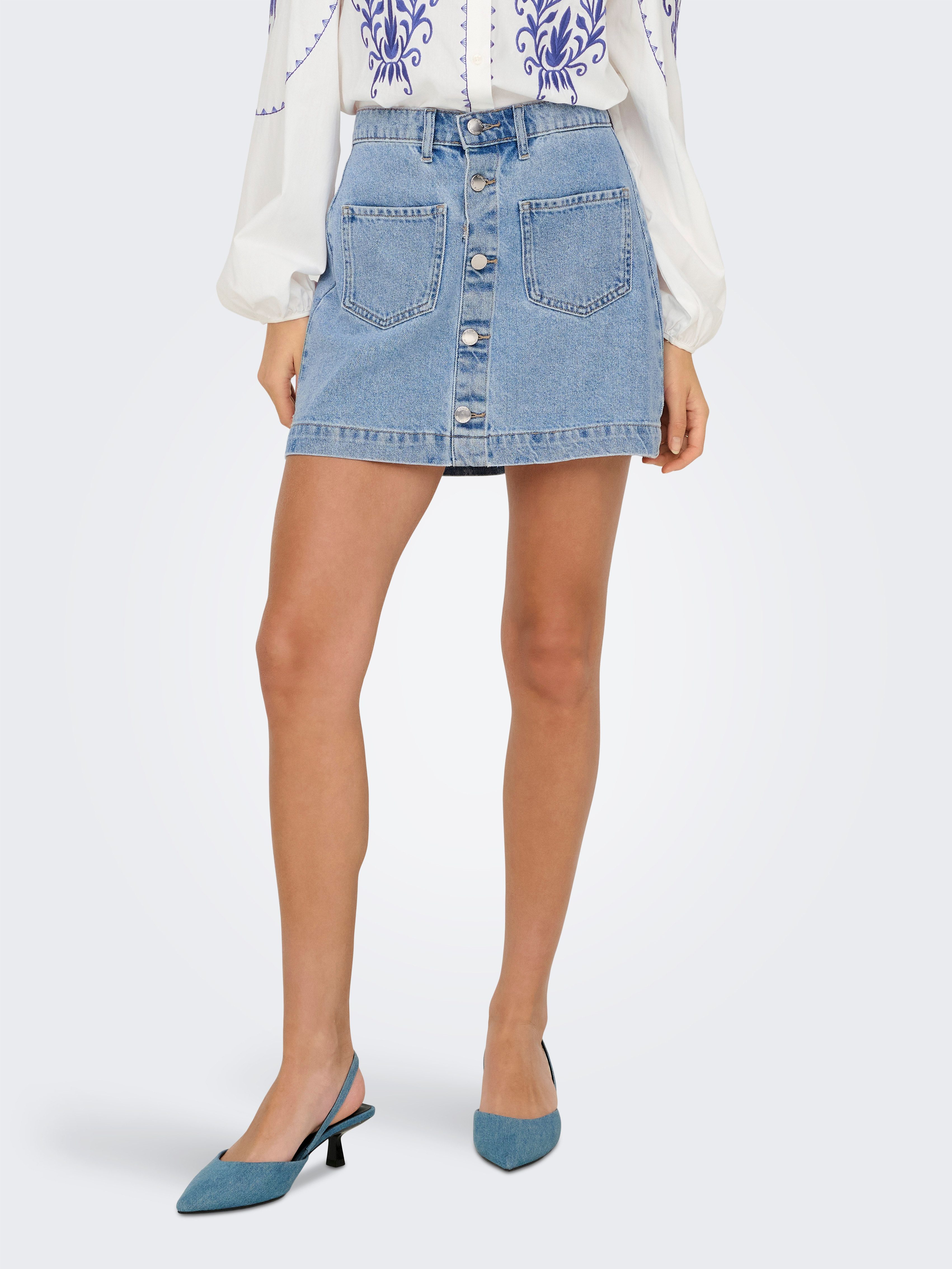 ONLY Jeansrock "ONLAMAZING HW SKIRT TAI DNM NOOS" günstig online kaufen
