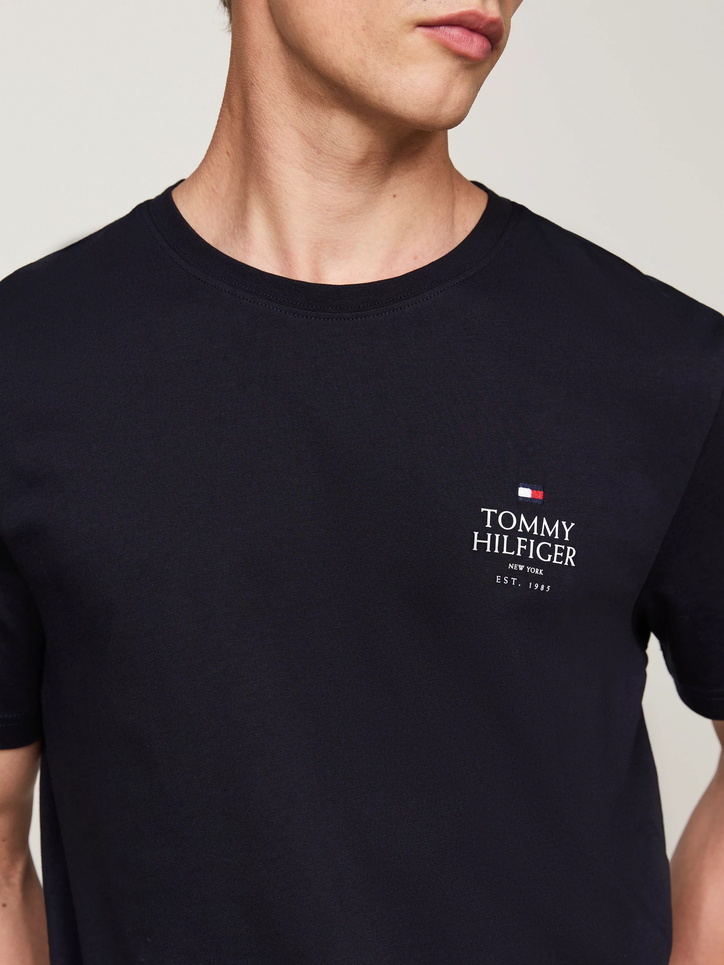 Tommy Hilfiger T-Shirt "HILFIGER STACK TEE", Mit Markenprint günstig online kaufen