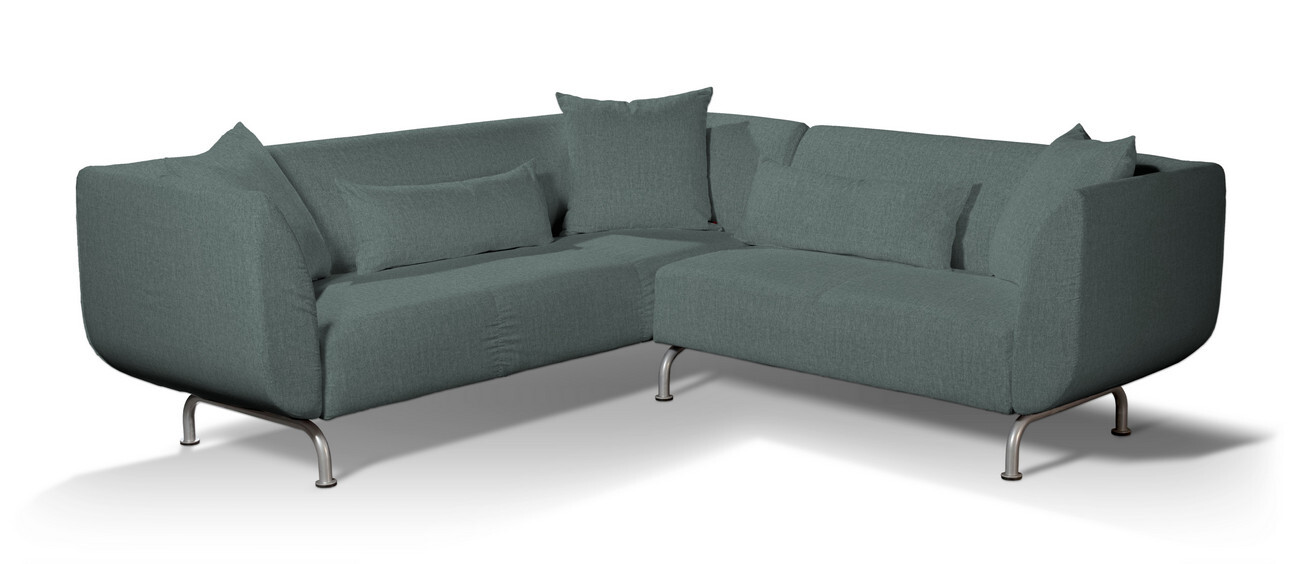 Bezug für Strömstad 3+2-Sitzer Sofa, grau- blau, Bezug für Stromstad 3+2-si günstig online kaufen