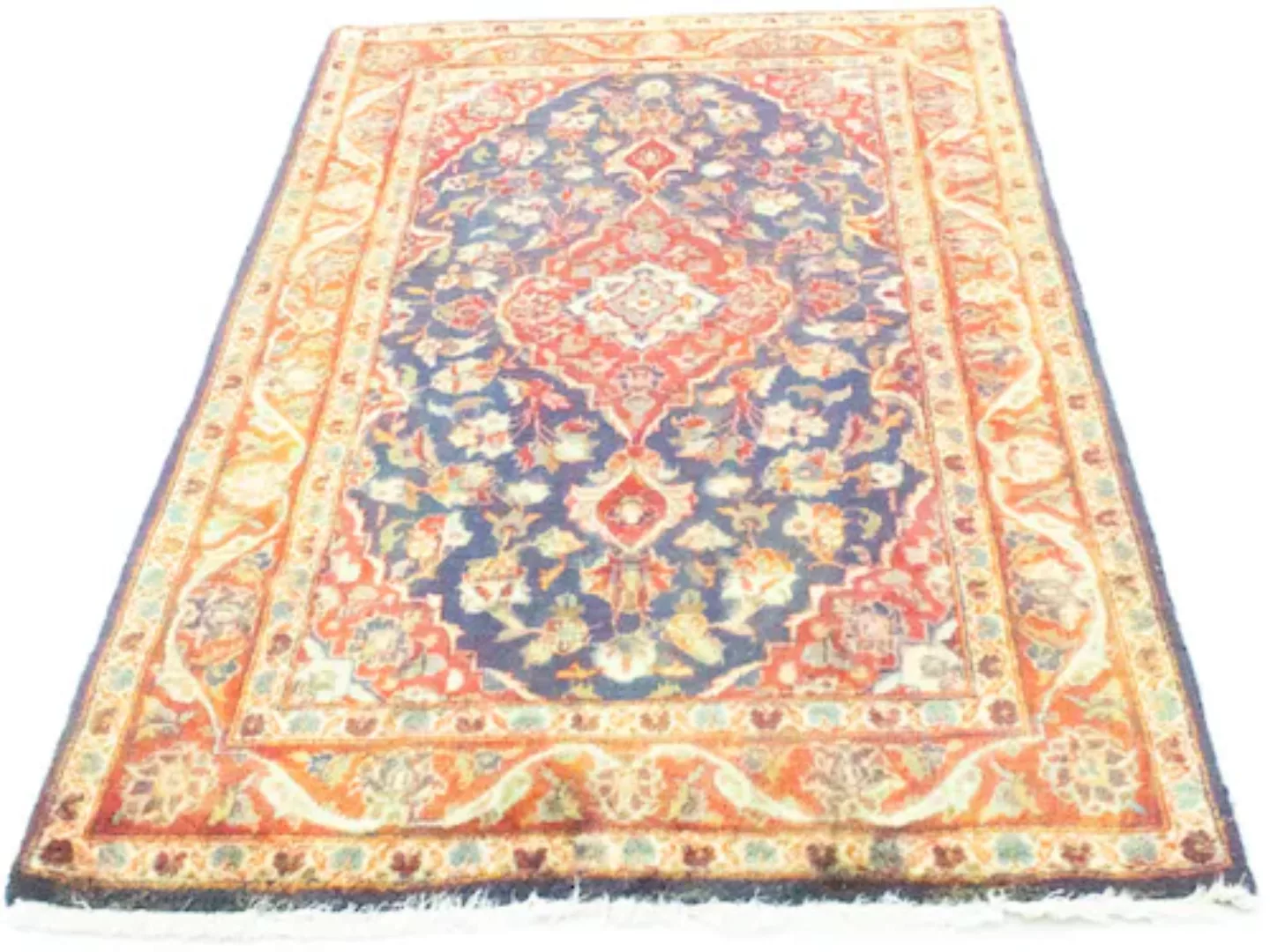 morgenland Wollteppich »Keshan Teppich handgeknüpft blau«, rechteckig günstig online kaufen