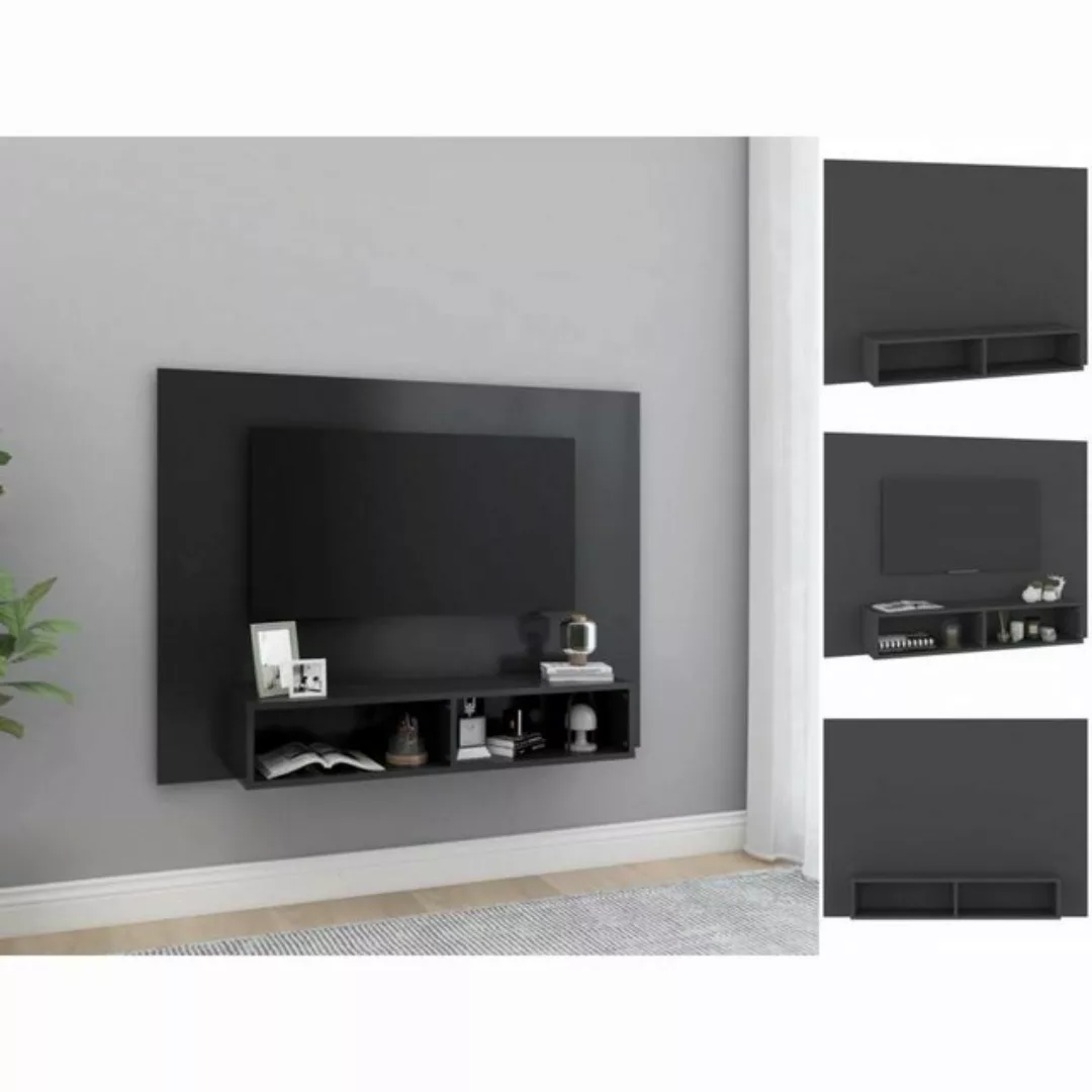 vidaXL TV-Schrank TV-Wandschrank Grau 120x23,5x90 cm Spanplatte günstig online kaufen