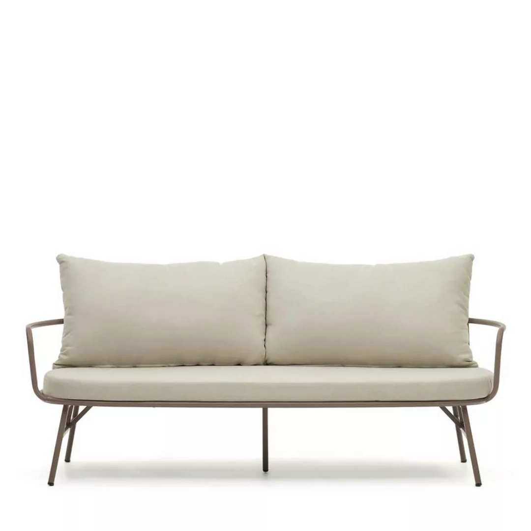 Lounge Outdoor Sofa mit Untergestell aus Metall 176 cm breit günstig online kaufen