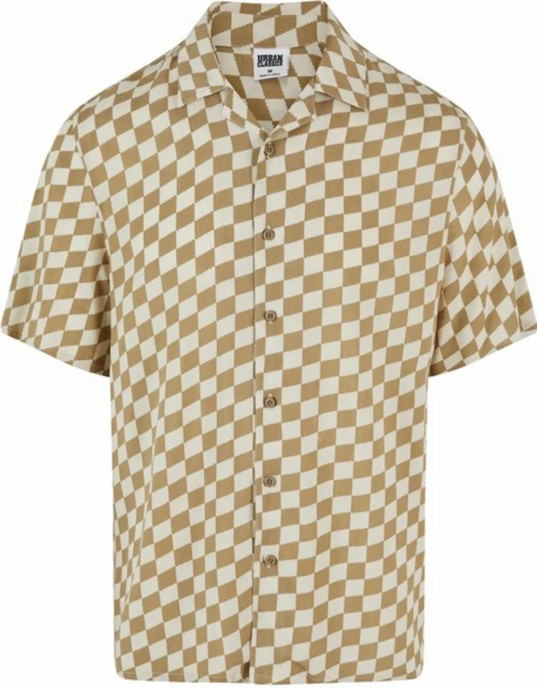 URBAN CLASSICS Langarmhemd Viscose AOP Resort Shirt günstig online kaufen