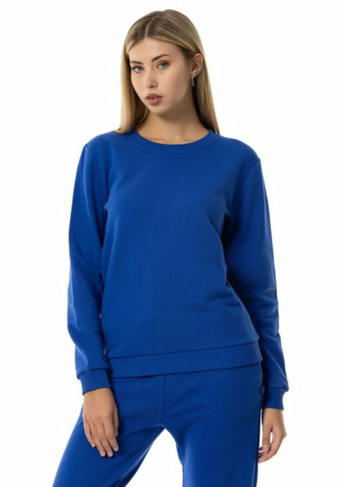 RedBridge Sweatshirt Rundhals Pullover Saxeblau L Premium Qualität günstig online kaufen