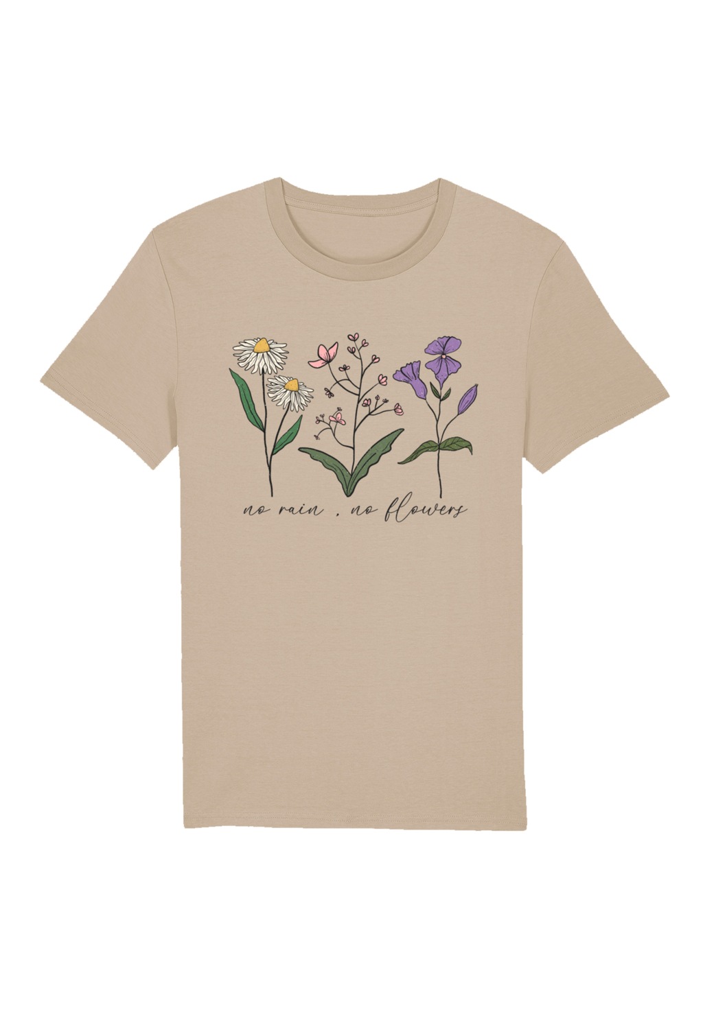 F4NT4STIC T-Shirt "Blumen no rain no Blumens", Premium Qualität günstig online kaufen