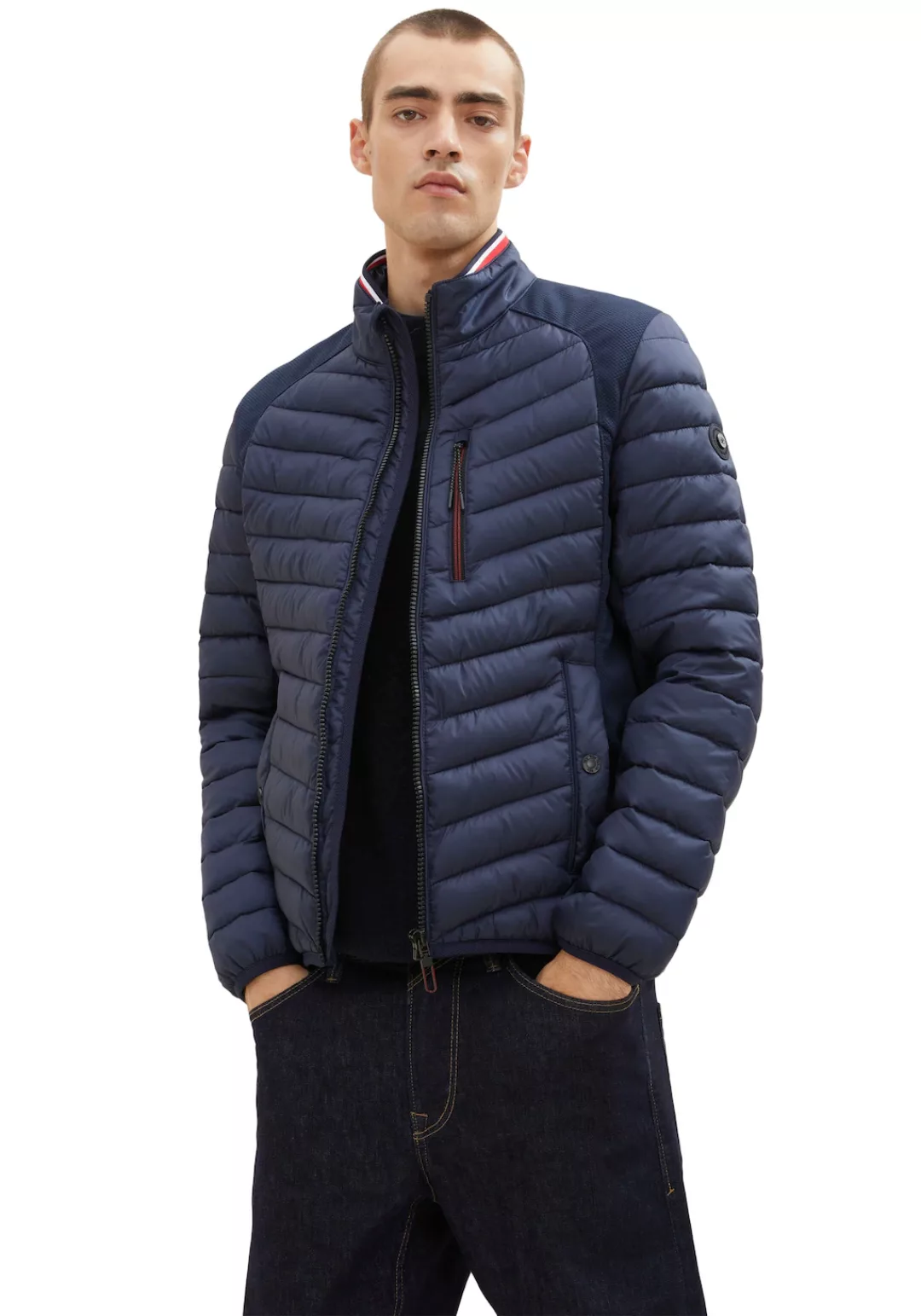 TOM TAILOR Steppjacke, hybrid - mit Softshell-Einsätzen seitlichen und an d günstig online kaufen