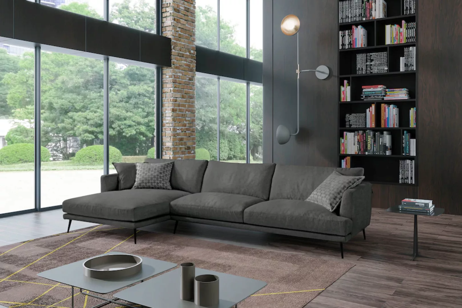 Egoitaliano Ecksofa "Sophia, Designsofa mit extrakomfortablem Sitzkomfort", günstig online kaufen