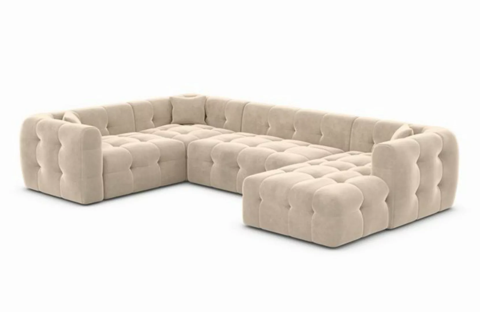 Sofa Dreams Wohnlandschaft Polster Sofa Lounge Wohnlandschaft Couch Stoff S günstig online kaufen