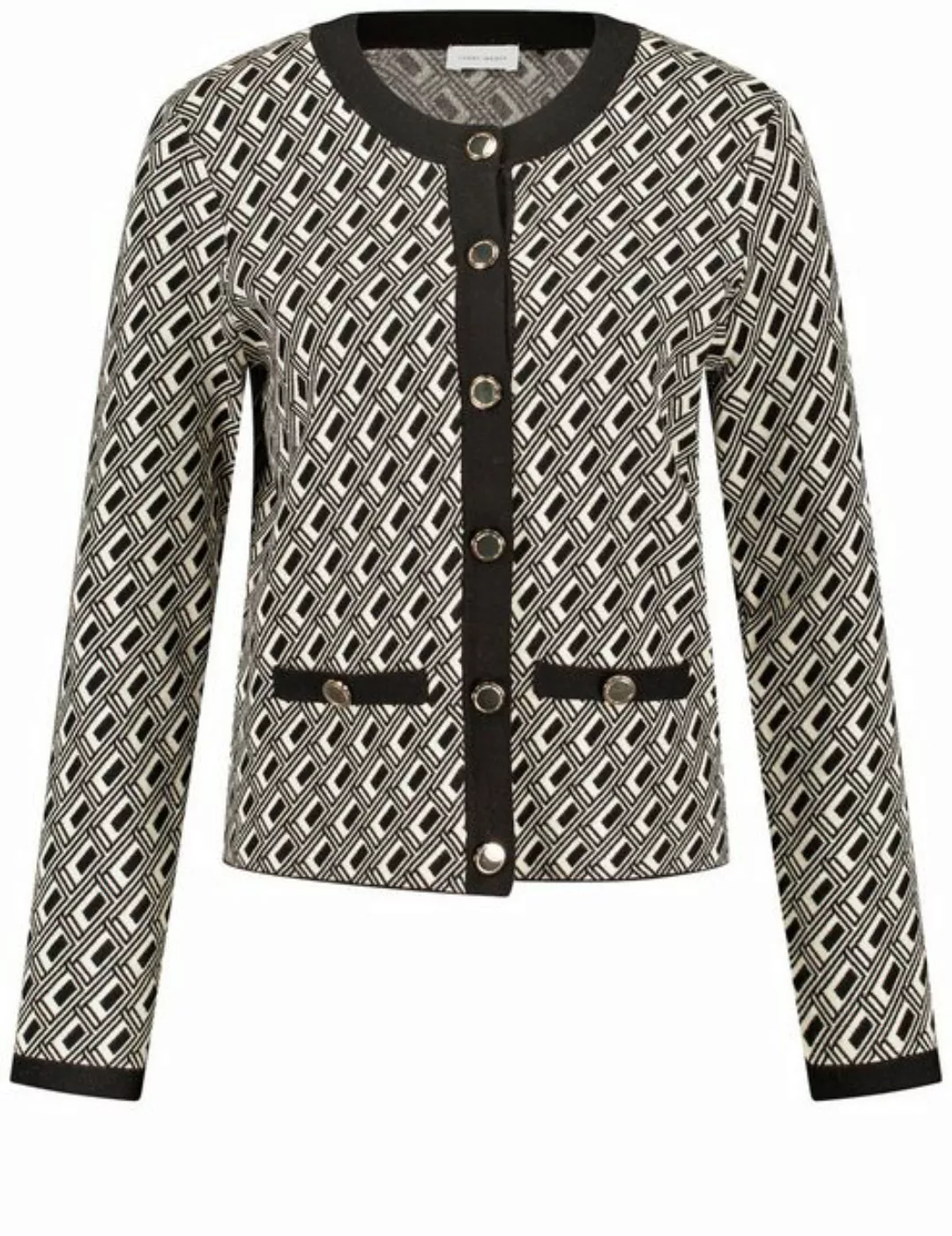 GERRY WEBER Cardigan Eleganter Cardigan in Jacquard-Strick günstig online kaufen