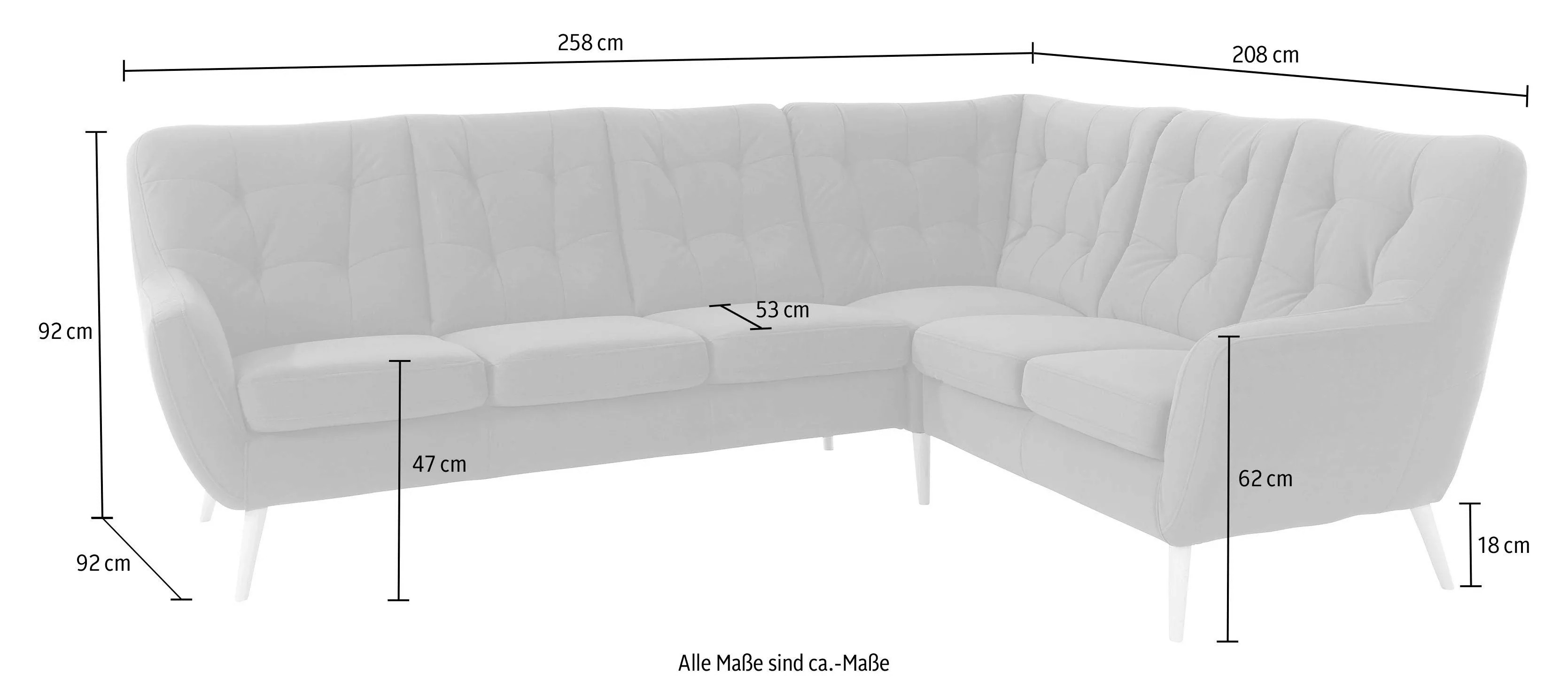 exxpo - sofa fashion Ecksofa »Scandi« günstig online kaufen