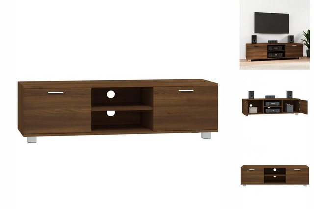 vidaXL TV-Schrank TV Schrank Fernsehschrank Lowboard Regal Sideboard Braun günstig online kaufen