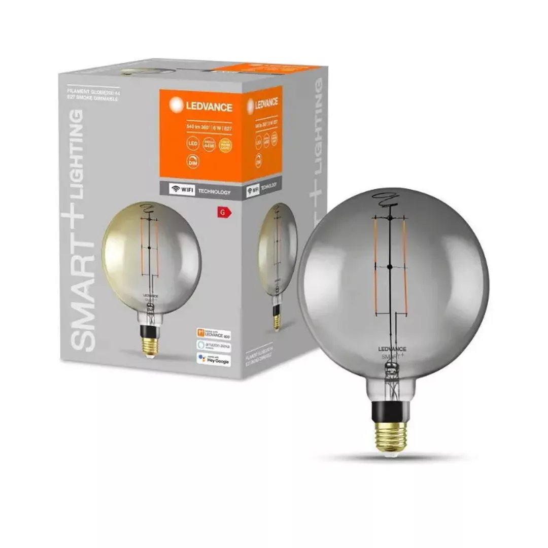 SMART+ Wlan LED Leuchtmittel E27 Globe-G200 6W 540lm 2500K günstig online kaufen