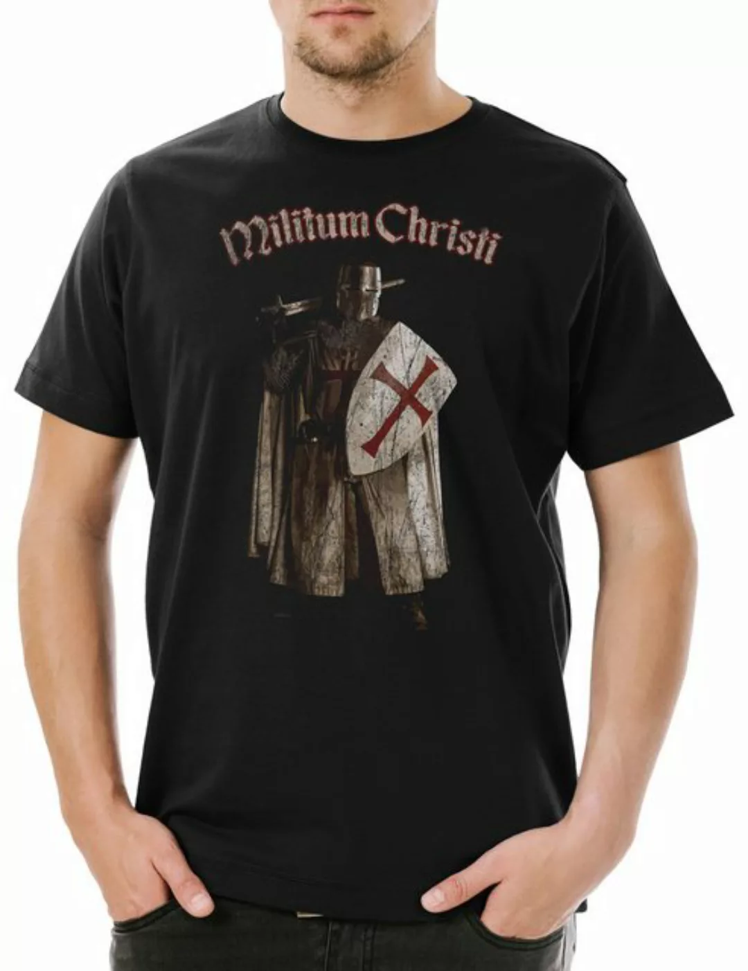 Urban Backwoods Print-Shirt Templar III Herren T-Shirt Cross Templerkreuz K günstig online kaufen