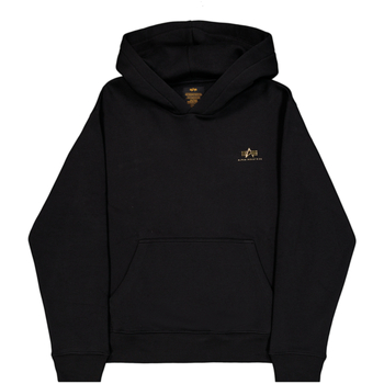 Alpha Industries  Sweatshirt Basic Hoodie SL TPU - black/shiny gold günstig online kaufen
