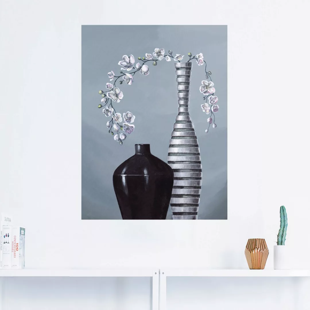 Artland Wandbild »Metallische Vasen«, Vasen & Töpfe, (1 St.), als Alubild, günstig online kaufen