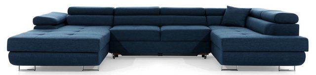 DB-Möbel Ecksofa "GIORGIO" U-Form mit Bettfunktion günstig online kaufen