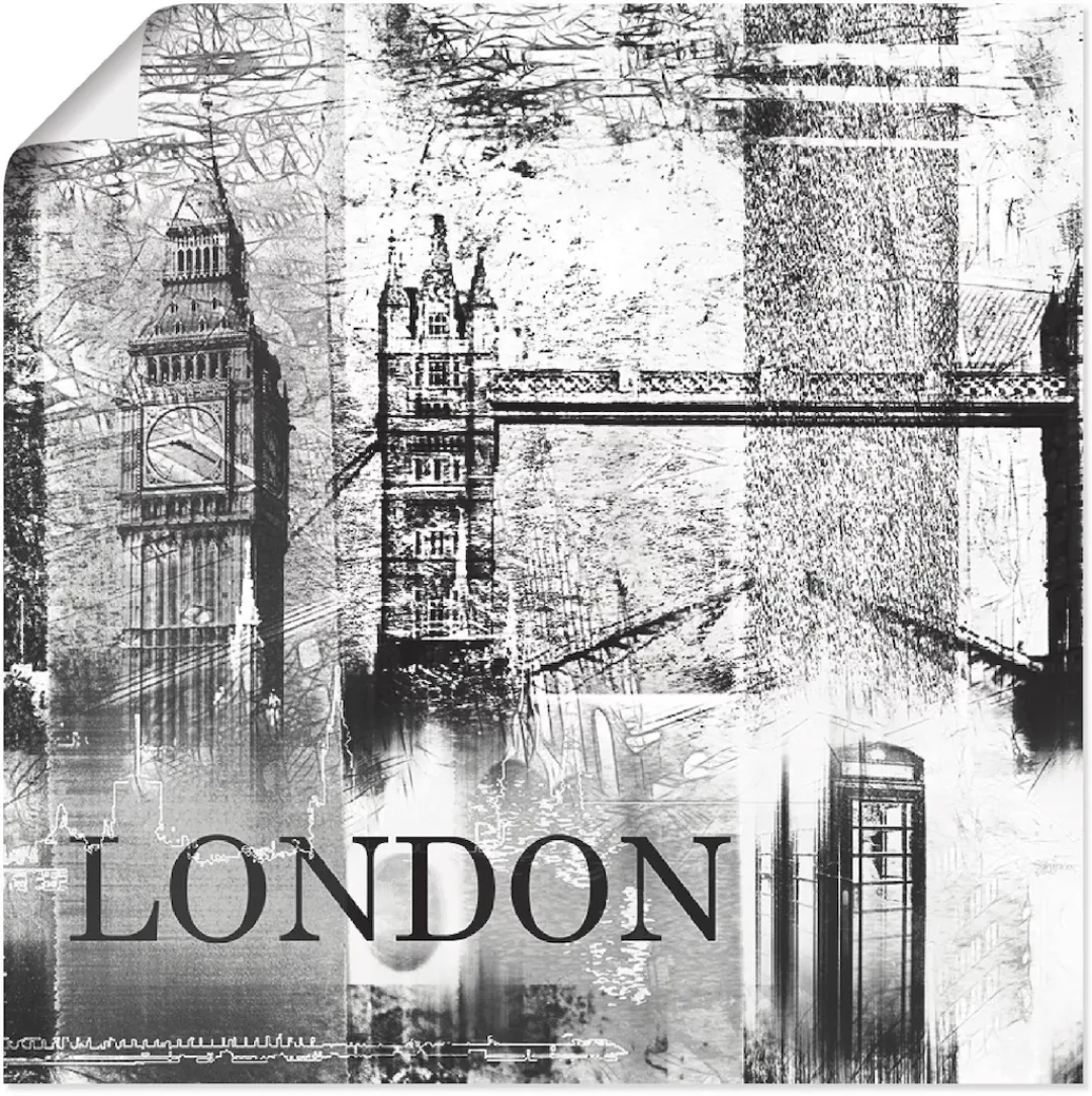 Artland Poster "London Skyline Abstrakte Collage 04", Gebäude, (1 St.), als günstig online kaufen