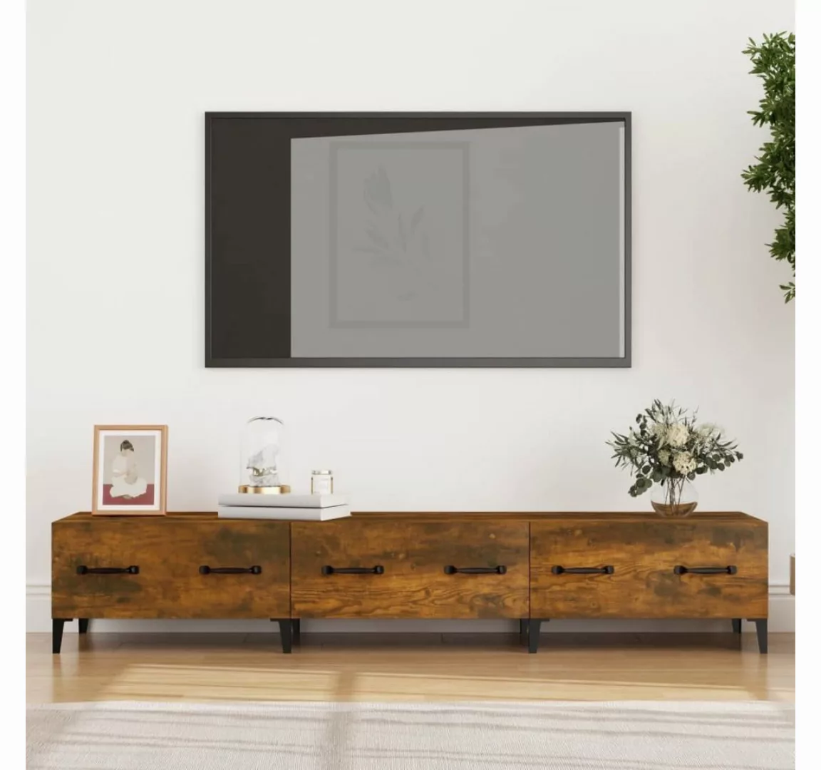 vidaXL TV-Schrank TV-Schrank Räuchereiche 150x34,5x30 cm Holzwerkstoff (1-S günstig online kaufen