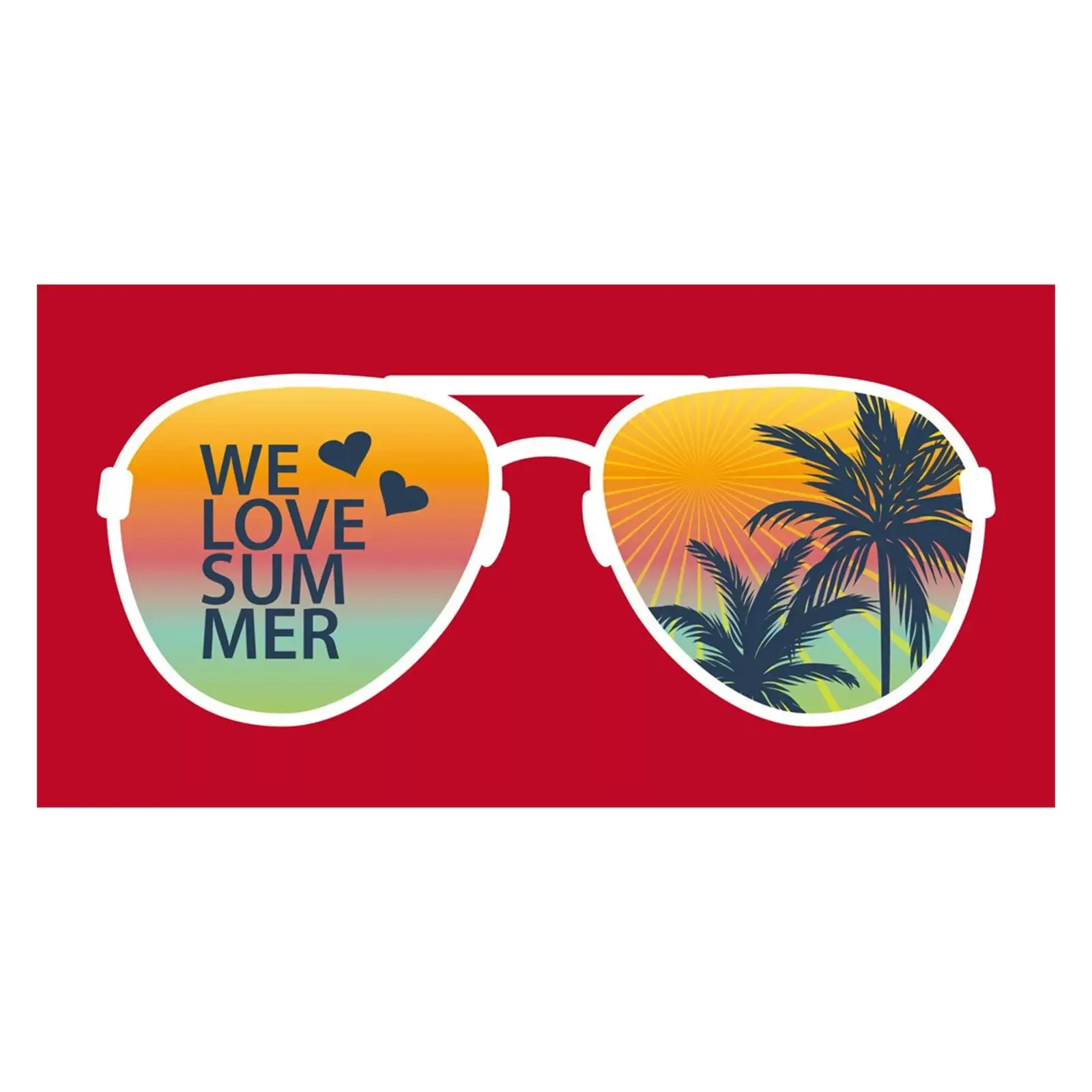 Egeria Strandtuch Sunglasses granat günstig online kaufen