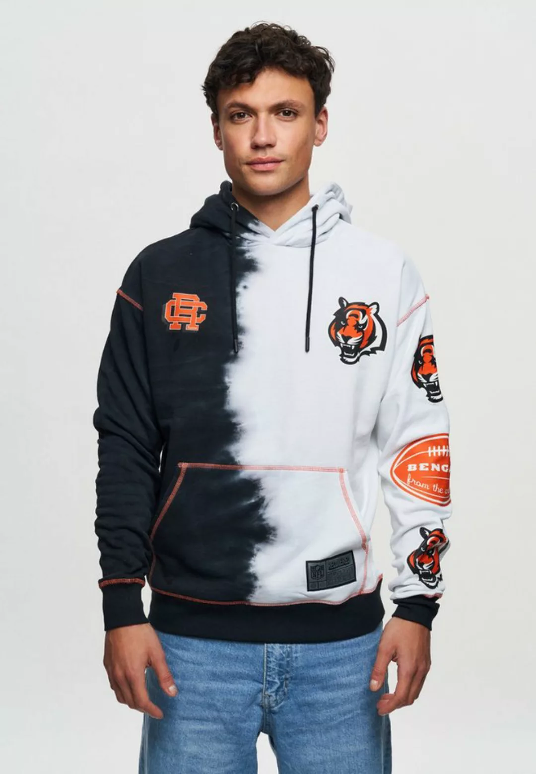 Recovered Hoodie NFL Bengals Ink Dye Effect On günstig online kaufen