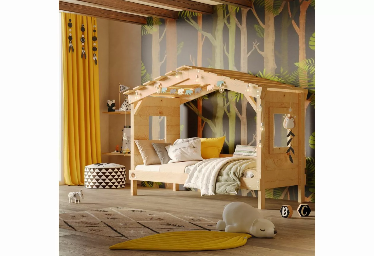 bibex Kinderbett DOLCE NIDO Kinderbett, Spielbett, Jugendbett, Spielhaus, n günstig online kaufen