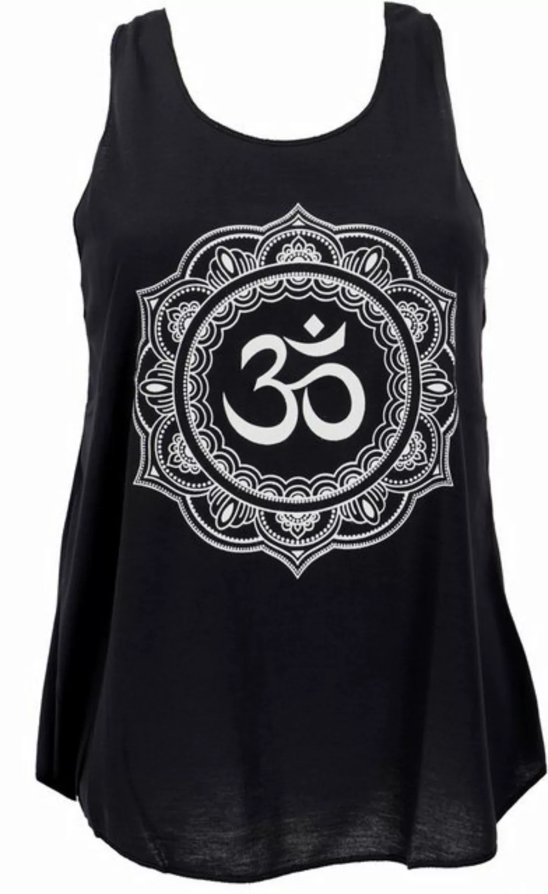 Guru-Shop T-Shirt Retro Art Tanktop mit Ethnodruck - OM Mandala.. Festival, günstig online kaufen