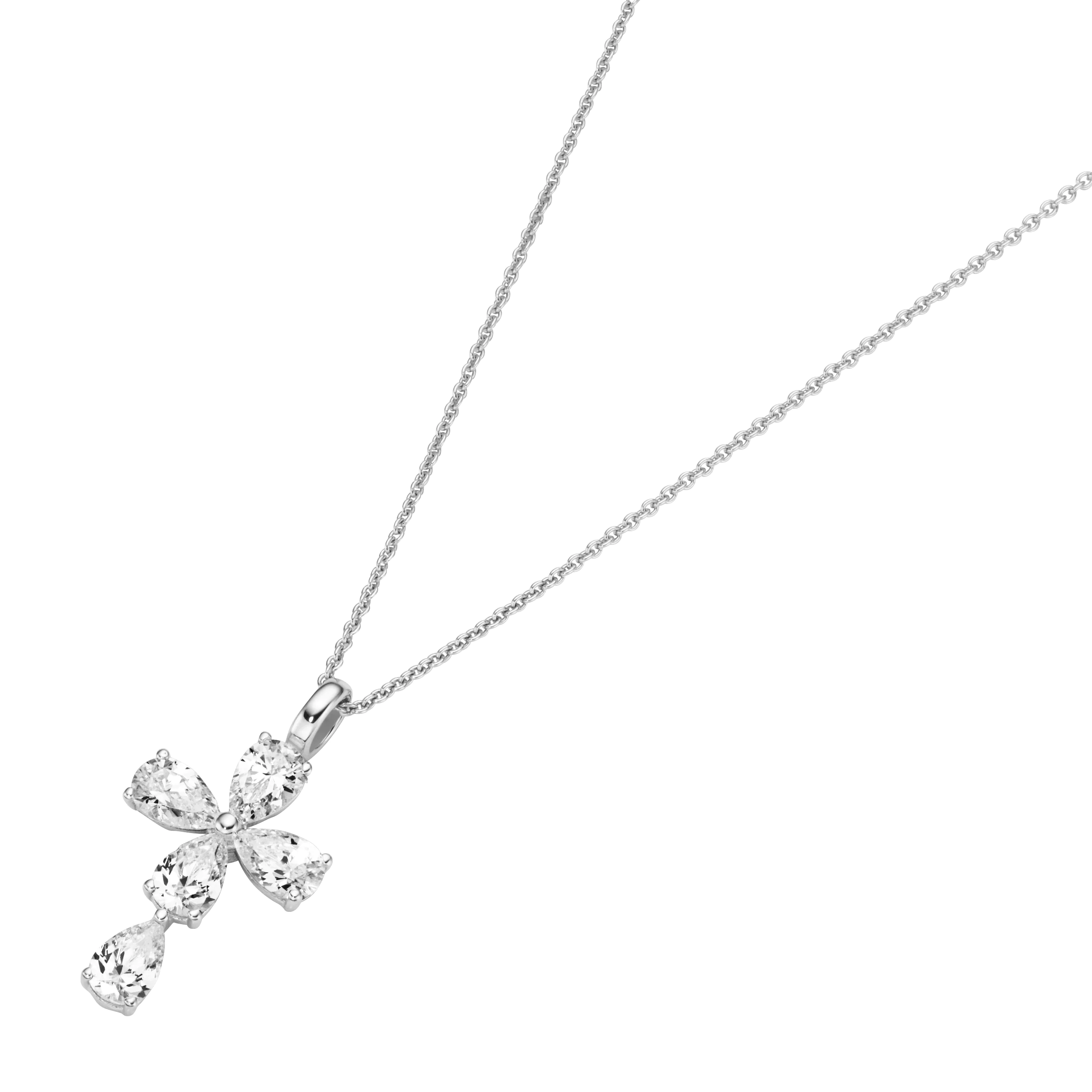 GIORGIO MARTELLO MILANO Kreuzkette "Kreuz Anhänger mit Zirkonia, Silber 925 günstig online kaufen