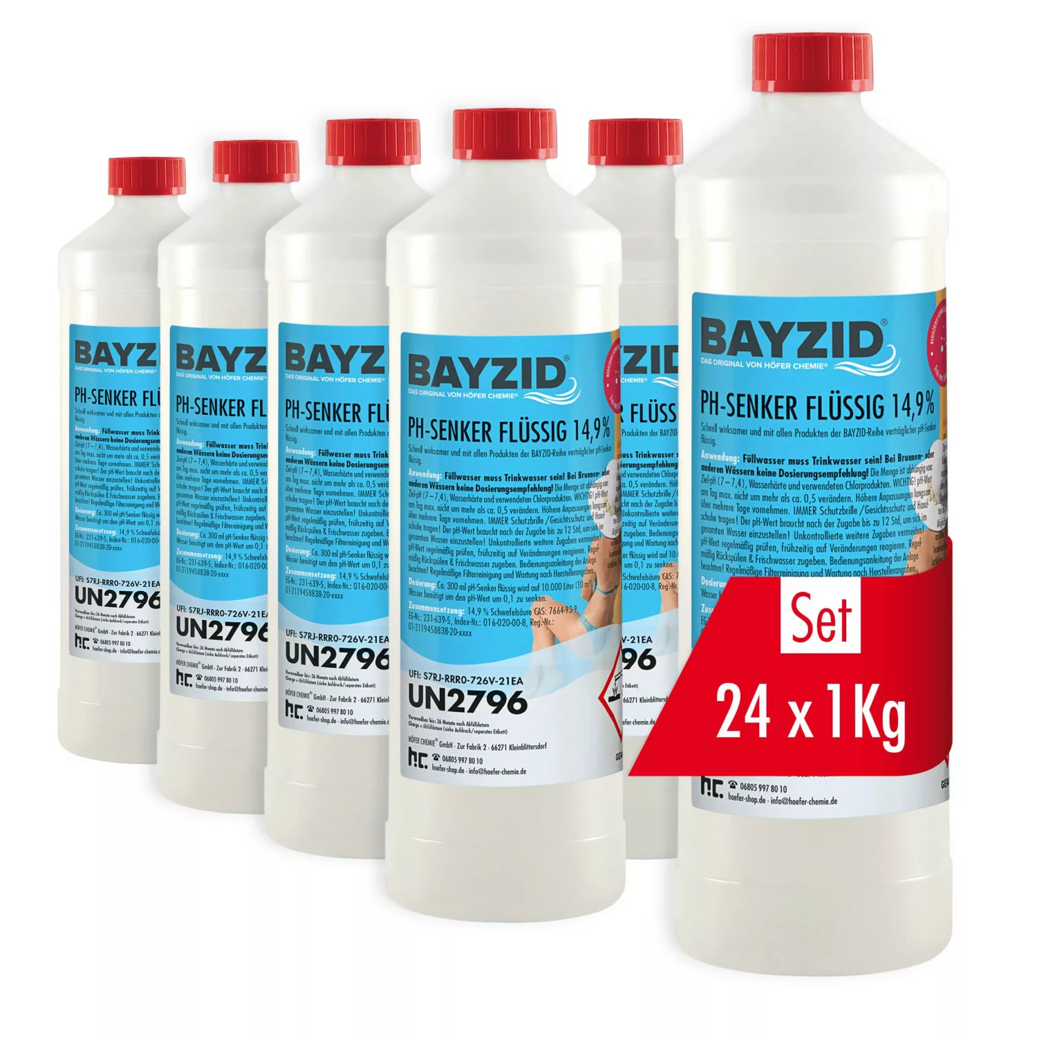 Bayzid pH Minus Flüssig 14,9% 24 x 1kg günstig online kaufen