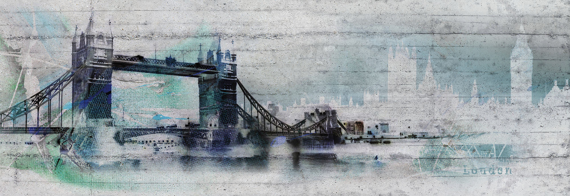 Komar Fototapete »Papier Fototapete - London - 368 x 127 cm«, bedruckt günstig online kaufen