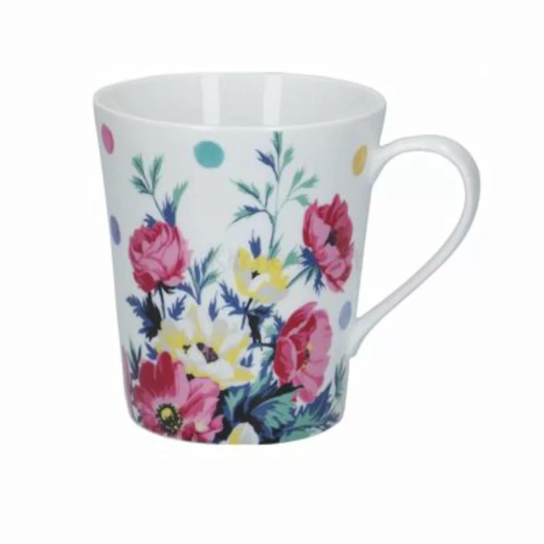 Neuetischkultur Kaffeetasse Porzellan Blumendekor 4er-Set Mikasa bunt günstig online kaufen